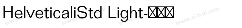 HelveticaliStd Light字体转换